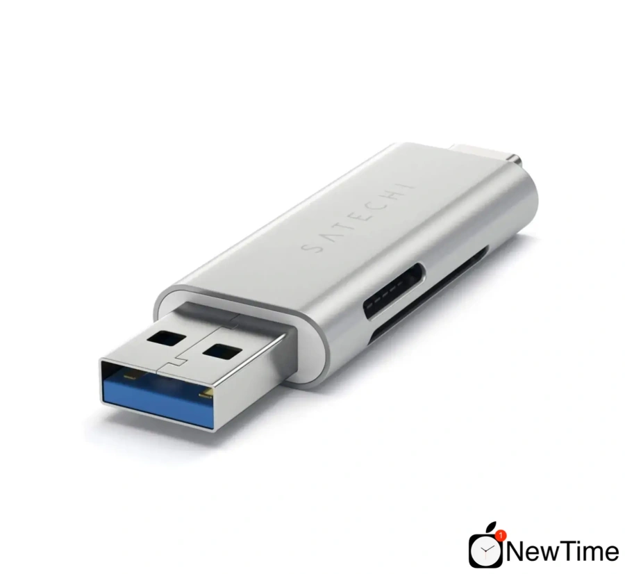 Satechi Aluminum Type-C USB 3.0 and Micro / SD Card Reader Silver (ST-TCCRAS)