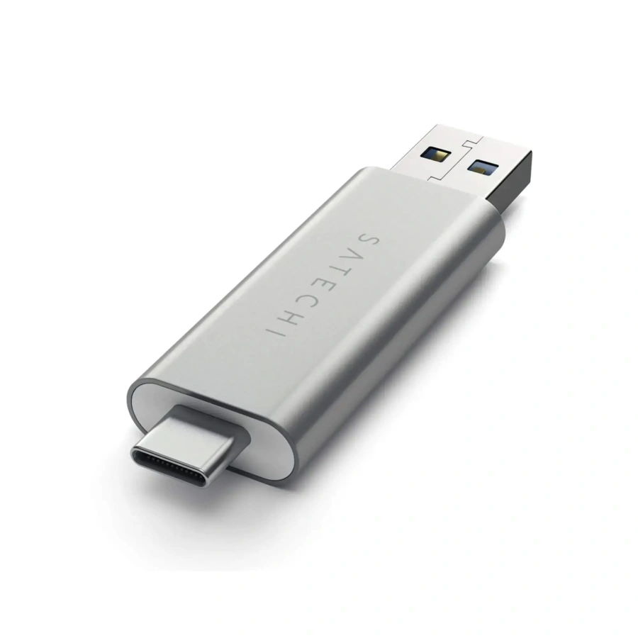 Satechi Aluminum Type-C USB 3.0 and Micro / SD Card Reader Silver (ST-TCCRAS)