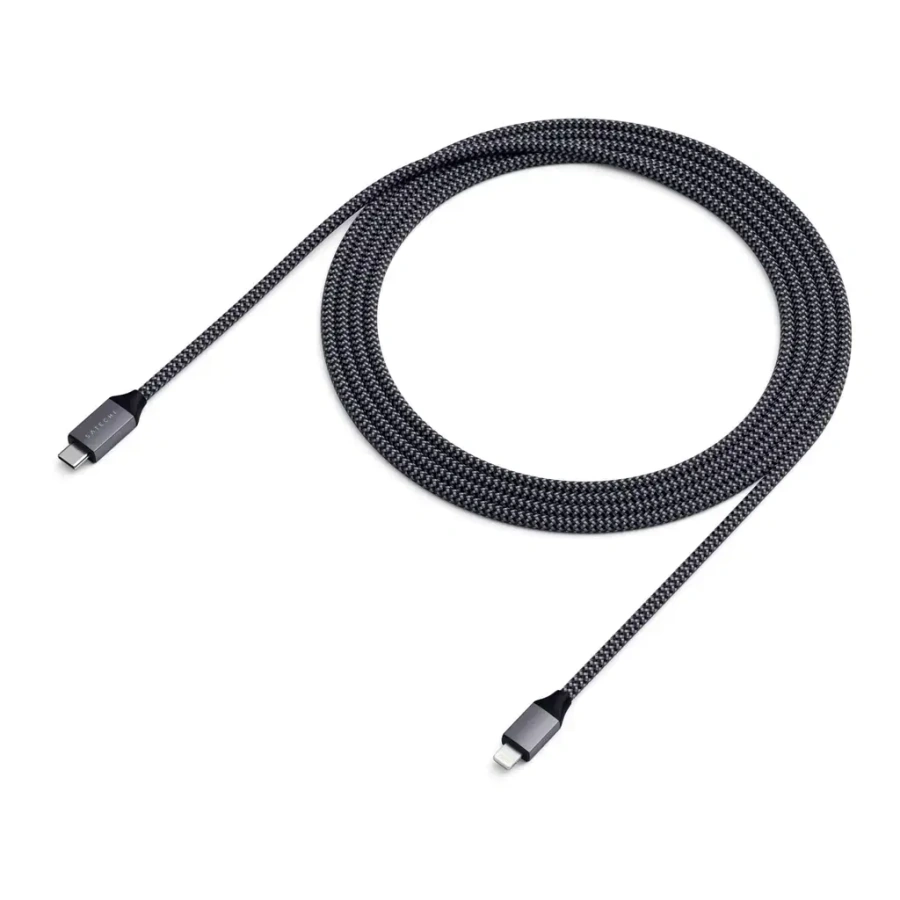 Satechi USB-C to Lightning Cable Space Gray (1.8 m) (ST-TCL18M)
