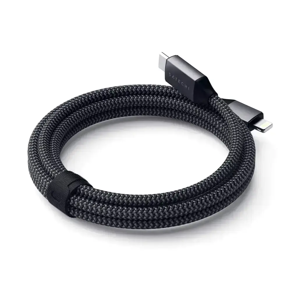 Satechi USB-C to Lightning Cable Space Gray (1.8 m) (ST-TCL18M)