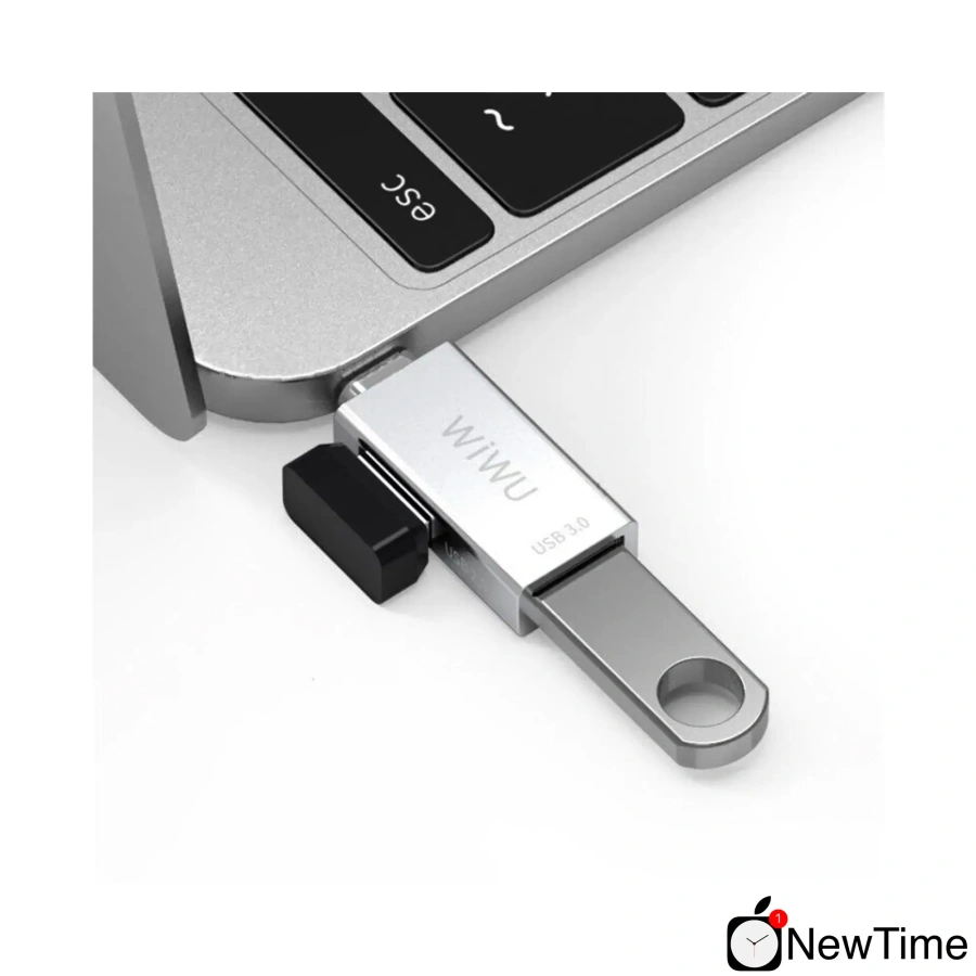 WiWU USB-C Hub Silver (T02)