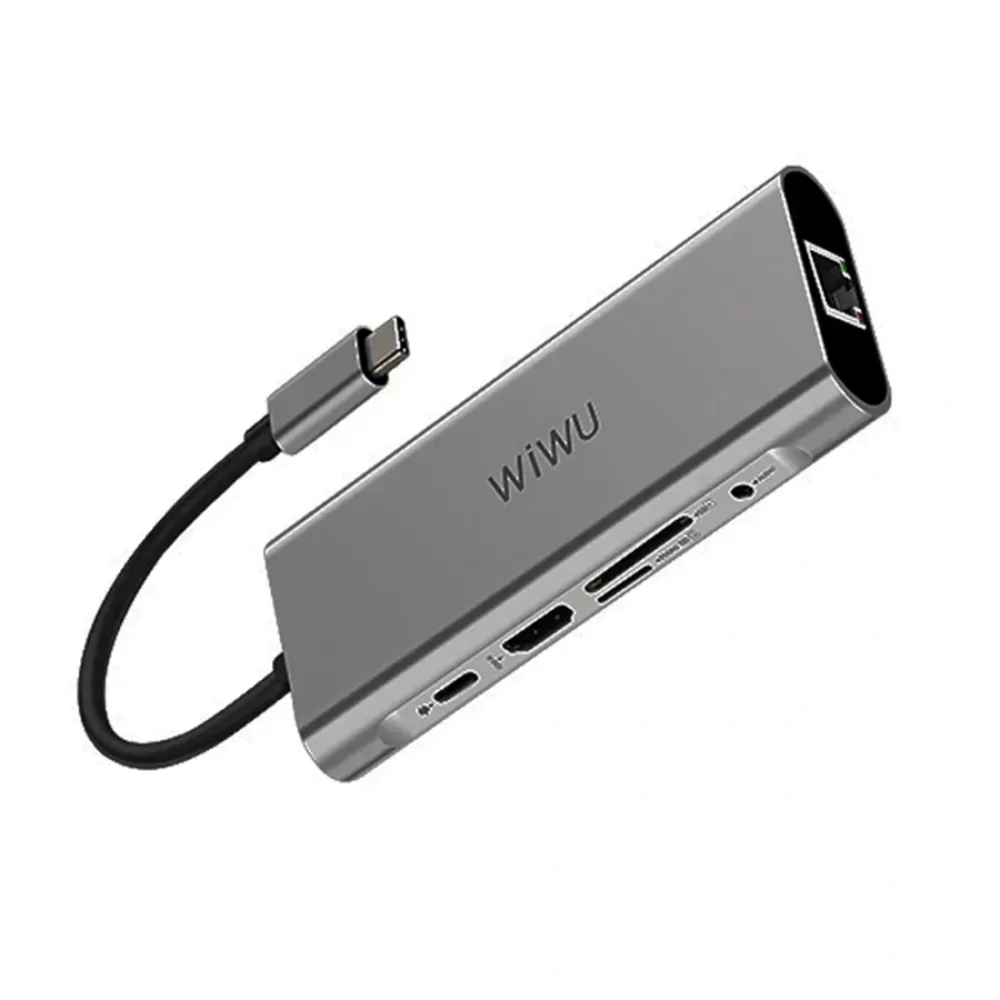 WiWU Apollo A931HRT 7 in 1 USB-C Hub Gray