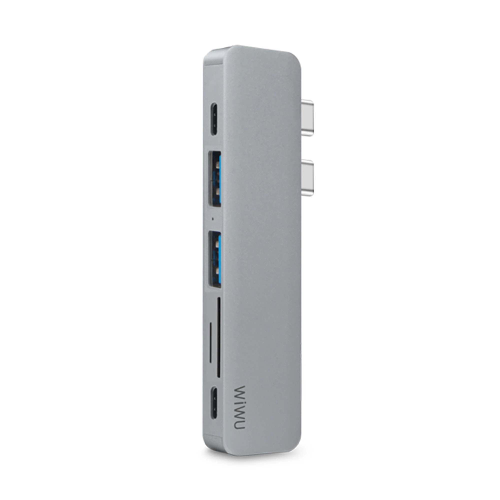 WiWU T8 7 in 1 USB-C Hub Gray