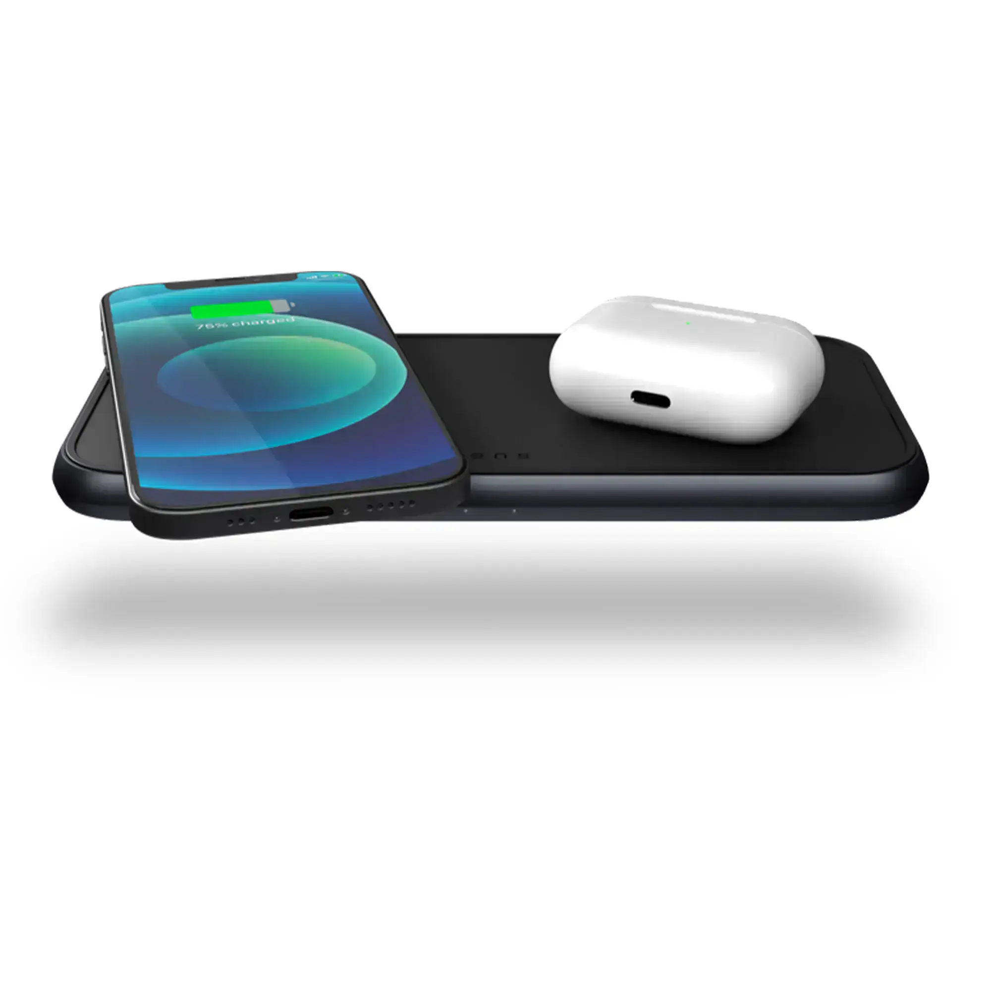 Zens Dual Aluminium Wireless Charger Black with USB-C 30W PD Wall Charger (ZEDC10B/00)
