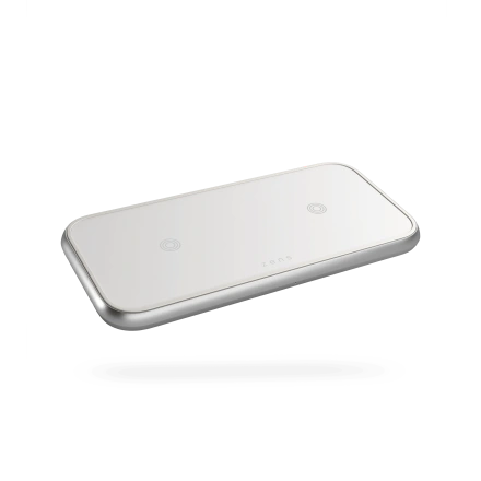 Zens Dual Aluminium Wireless Charger White with 30W USB-C PD Wall Charger (ZEDC10W/00)