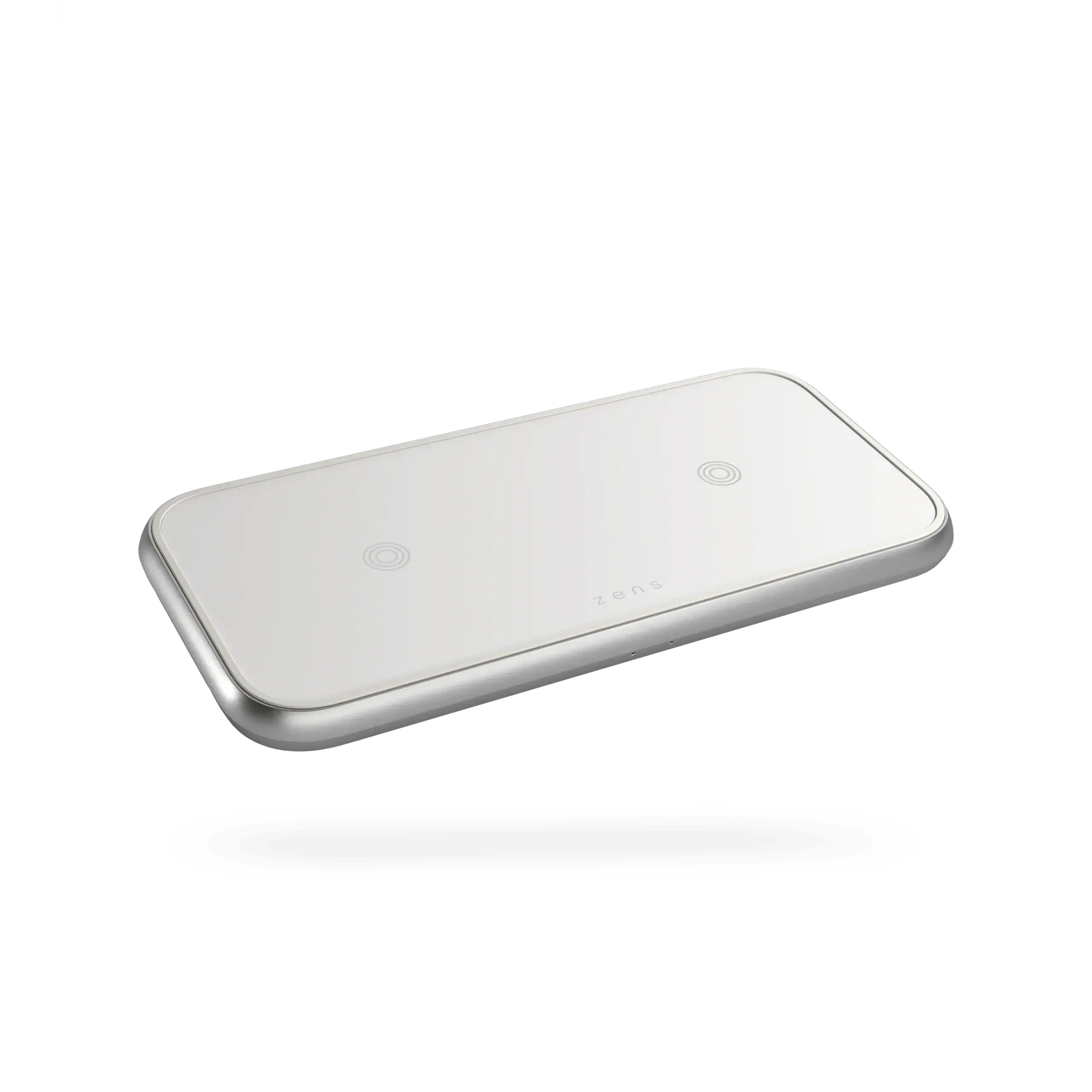 Zens Dual Aluminium Wireless Charger White with 30W USB-C PD Wall Charger (ZEDC10W/00)