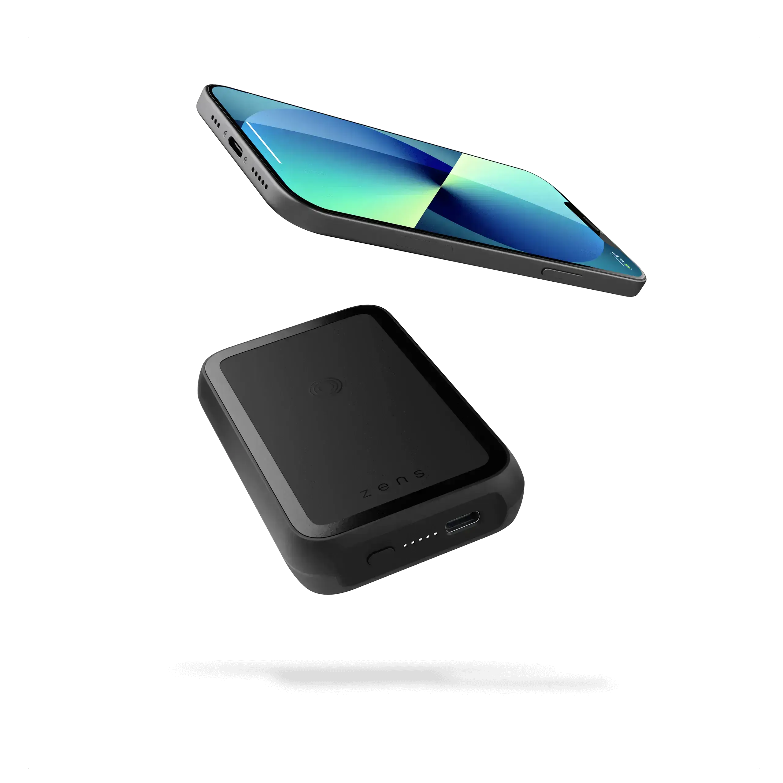 Зовнішній акумулятор з бездротовою зарядкою Zens Magnetic Single Powerbank with Stand 4000 mAh Black (ZEPP02M/00)