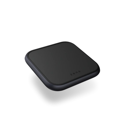 Zens Single Aluminium Wireless Charger Black with 18W USB-C PD Wall Charger (ZESC14B/00)