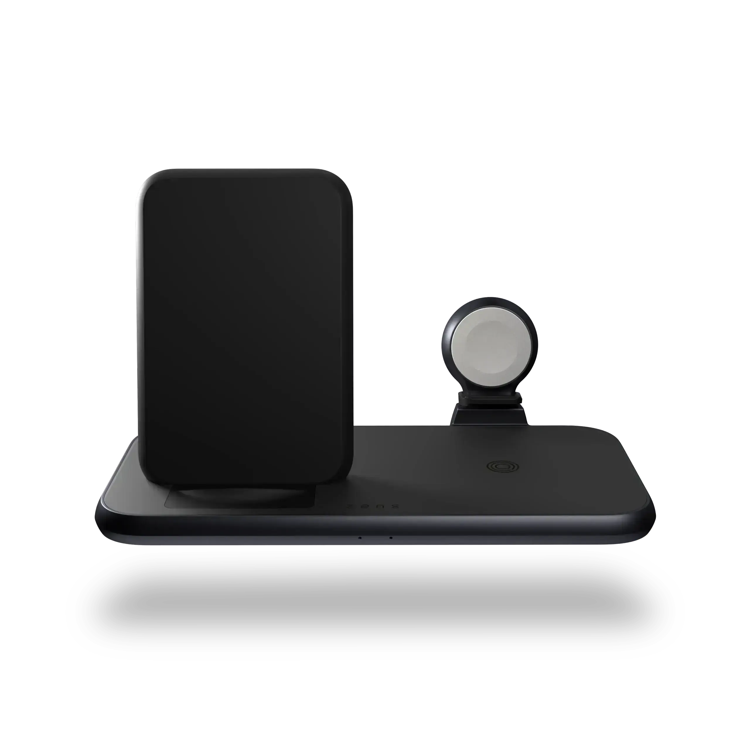 Zens Stand + Watch 4 in 1 Aluminium Wireless Charger Black with 45W USB-C PD Wall Charger (ZEDC15B/00)