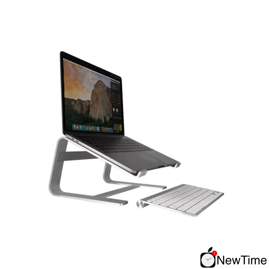 MACALLY Aluminum Horizontal Laptop Stand for Laptops and MacBooks up to 17" (ASTAND)