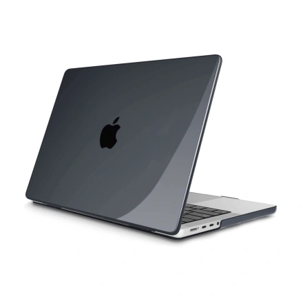 Чехол-накладка HardShell Crystal Case for MacBook 14.2 Pro A2442 (2021) Black