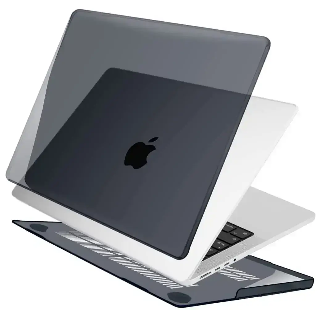 Чехол-накладка HardShell Crystal Case for MacBook 16.2 Pro A2485 (2021) Black
