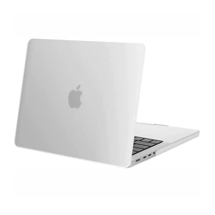 Чехол-накладка HardShell Case Matte for MacBook 14.2 Pro A2442 (2021) Transparent