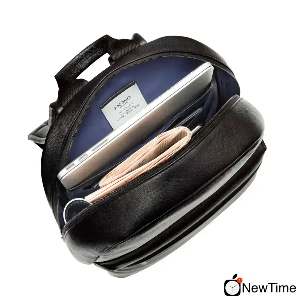 Рюкзак для ноутбука Knomo Albion Leather Laptop Backpack 15" Black (KN-45-401-BDD)