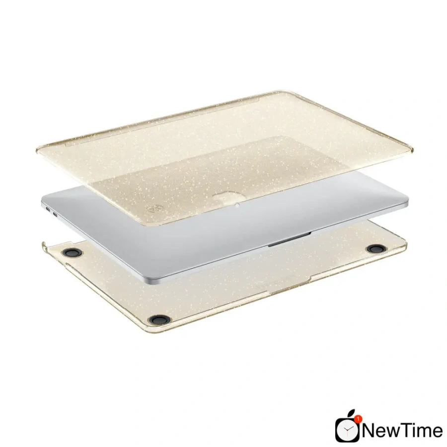 Чехол-накладка Speck for Macbook Air 13" (2018-2019) Smartshell - Clear With Gold Glitter (SP-86370-5636)