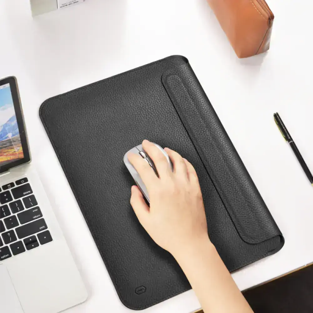 Чехол WIWU Skin Pro Geniunie Leather Sleeve Series для MacBook Pro 16.2" 2021 - Black