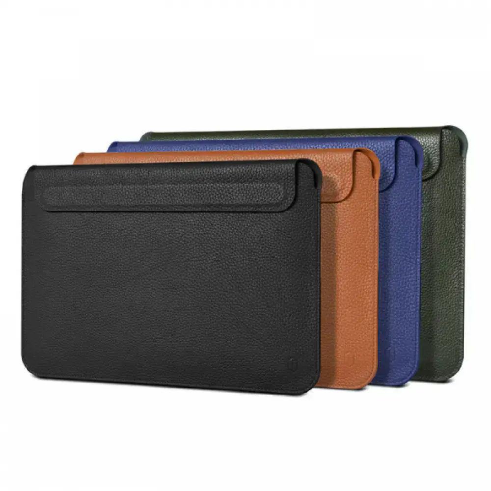 Чохол WIWU Skin Pro Geniunie Leather Sleeve for MacBook Pro 14,2" - Blue