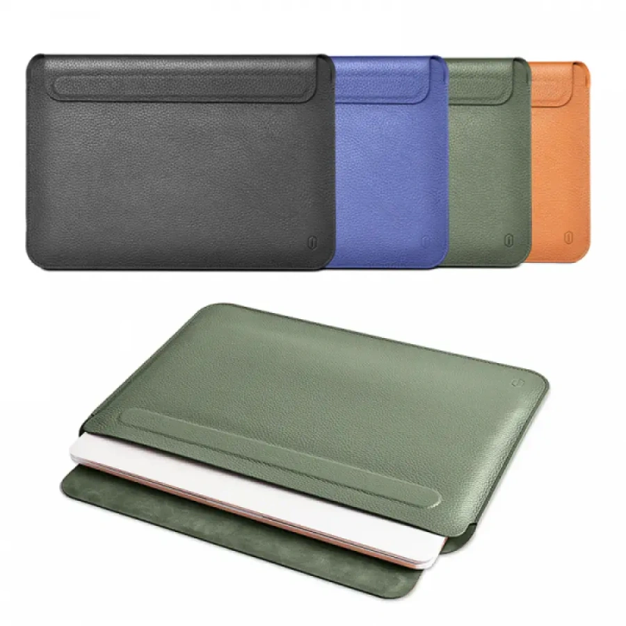 Чехол WIWU Skin Pro Geniunie Leather Sleeve for MacBook Pro 14,2" - Green