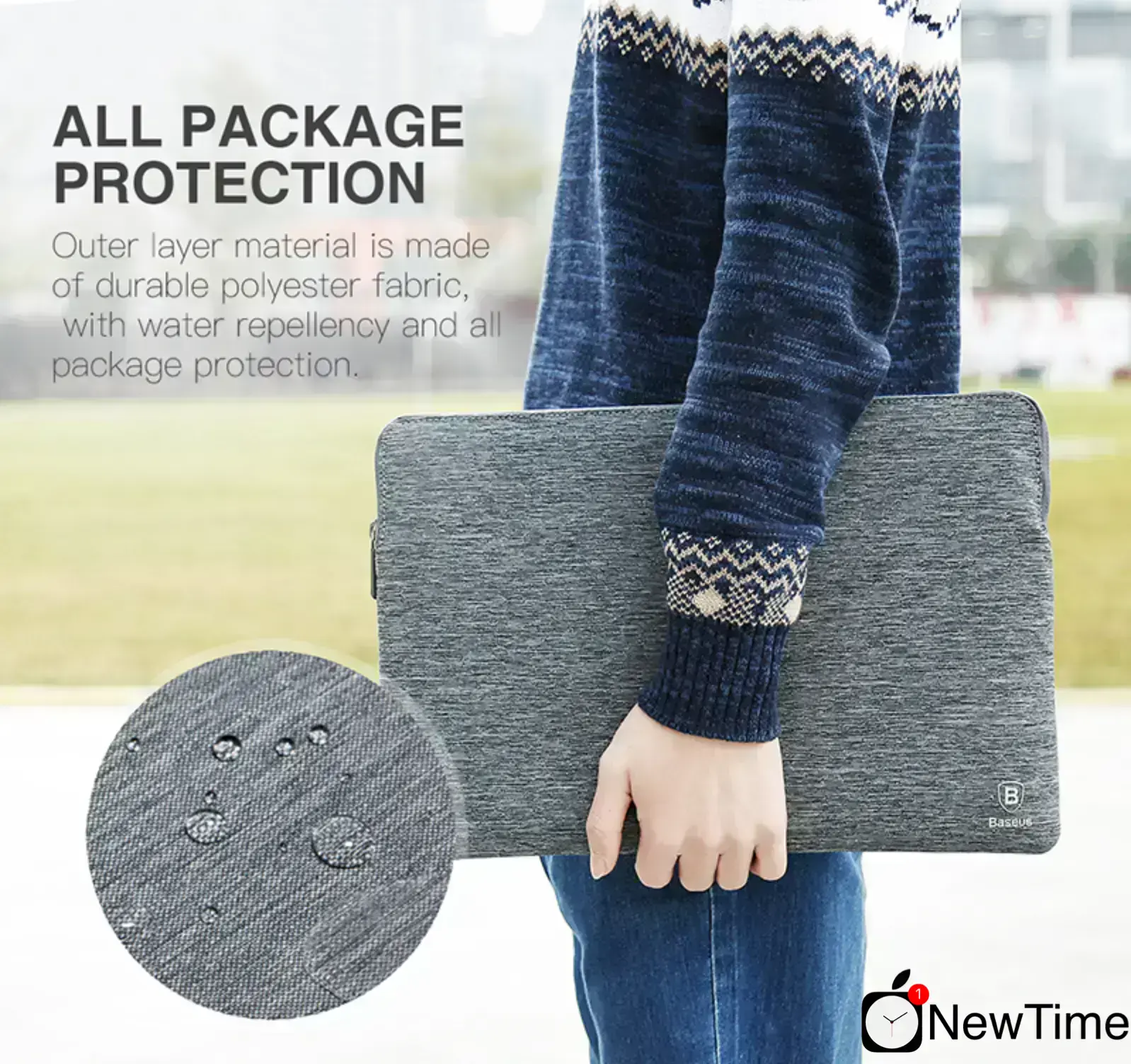 Baseus Laptop Bag Gray for MacBook 13