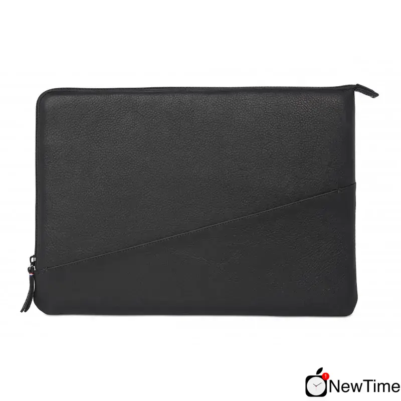 DECODED Leather Sleeve with Zipper MacBook Pro 13" Black (2014-2017)