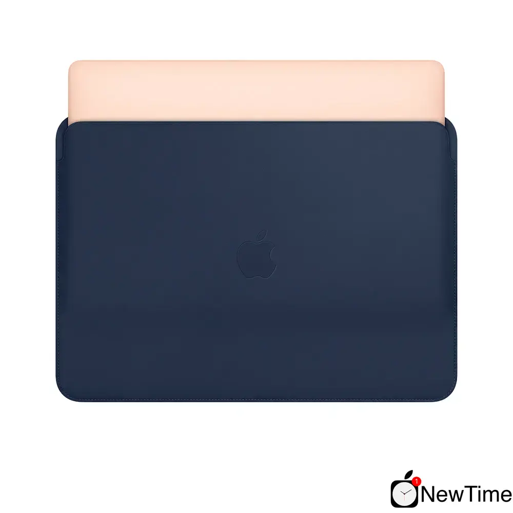 Apple Leather Sleeve for 13-inch MacBook Air and MacBook Pro – Midnight Blue (MRQL2)
