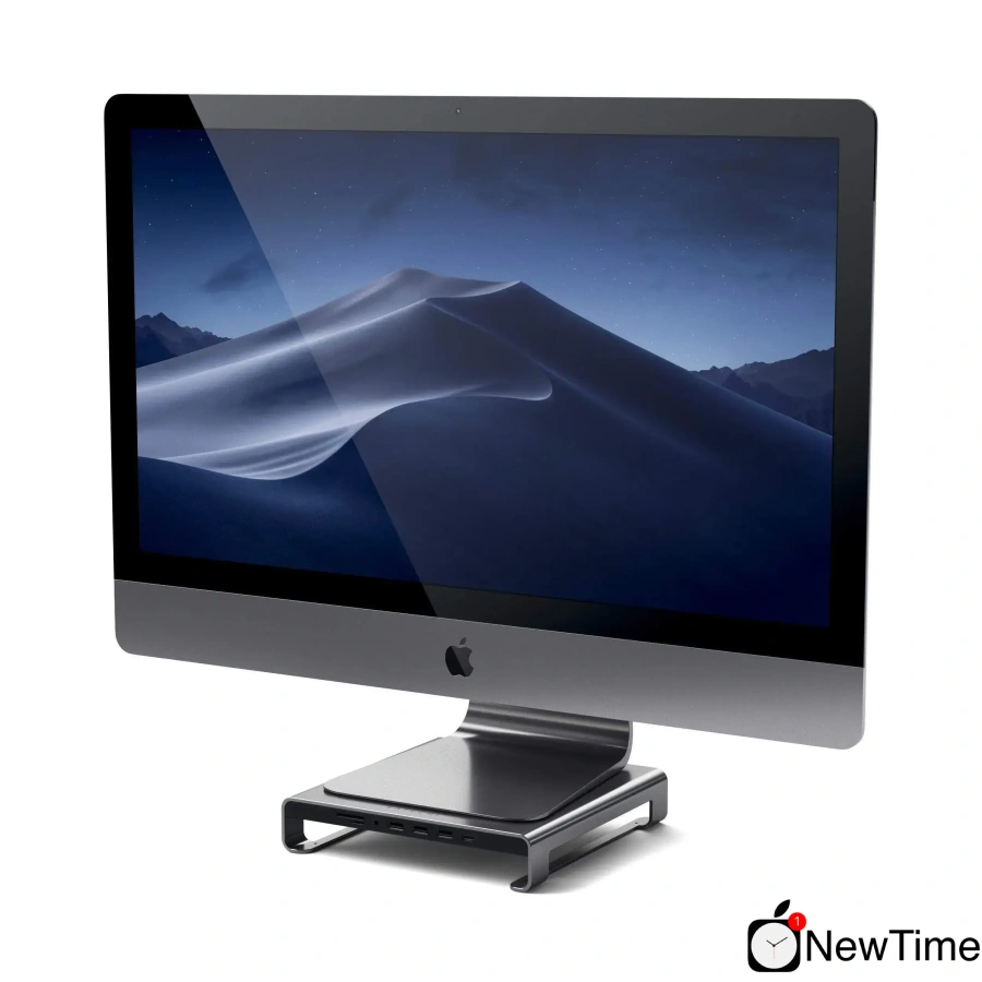 Satechi Aluminum Monitor Stand Hub Space Gray for iMac (ST-AMSHM)