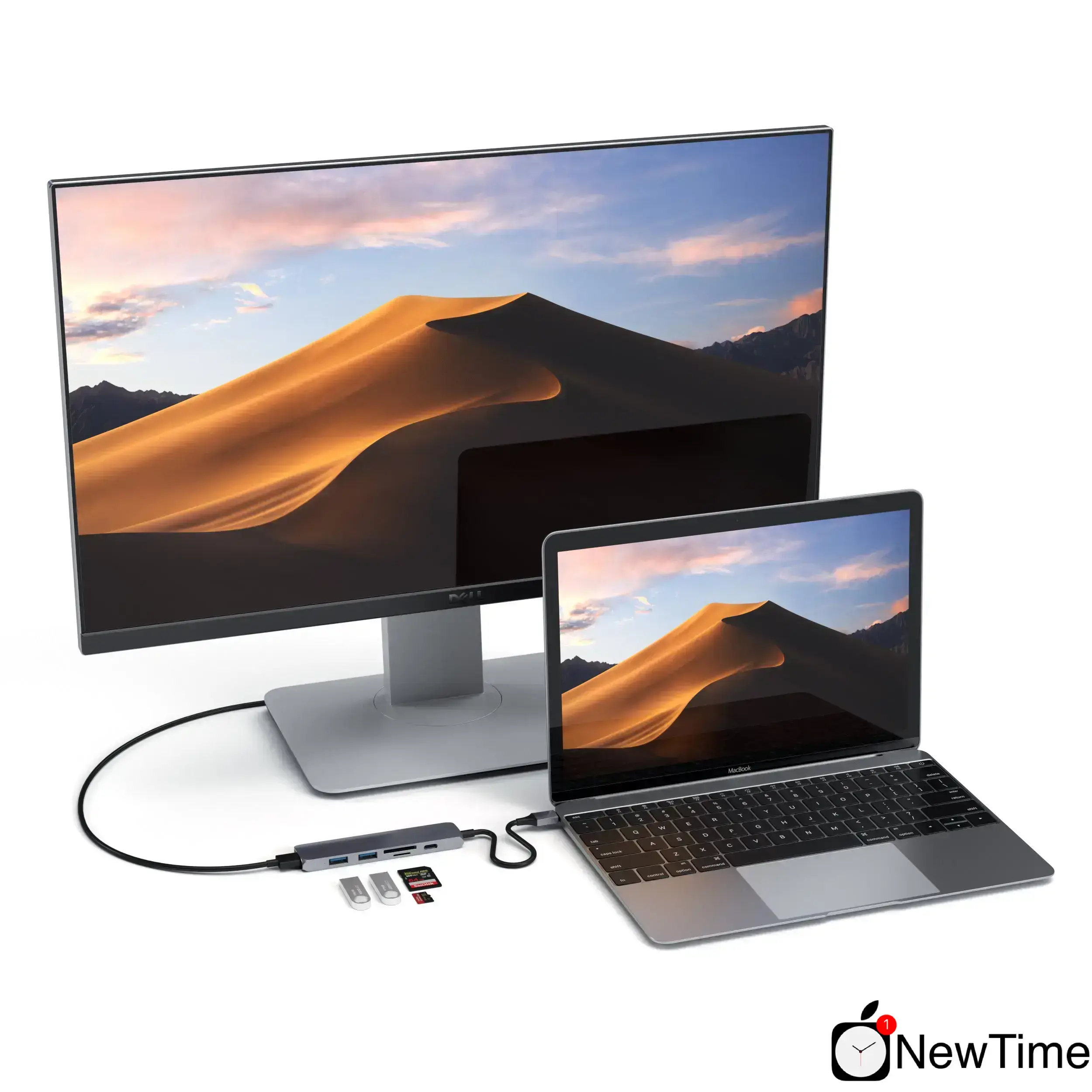 Satechi Slim V2 Aluminum Type-C Multi-Port Adapter 4K Space Gray (ST-SCMA2M)