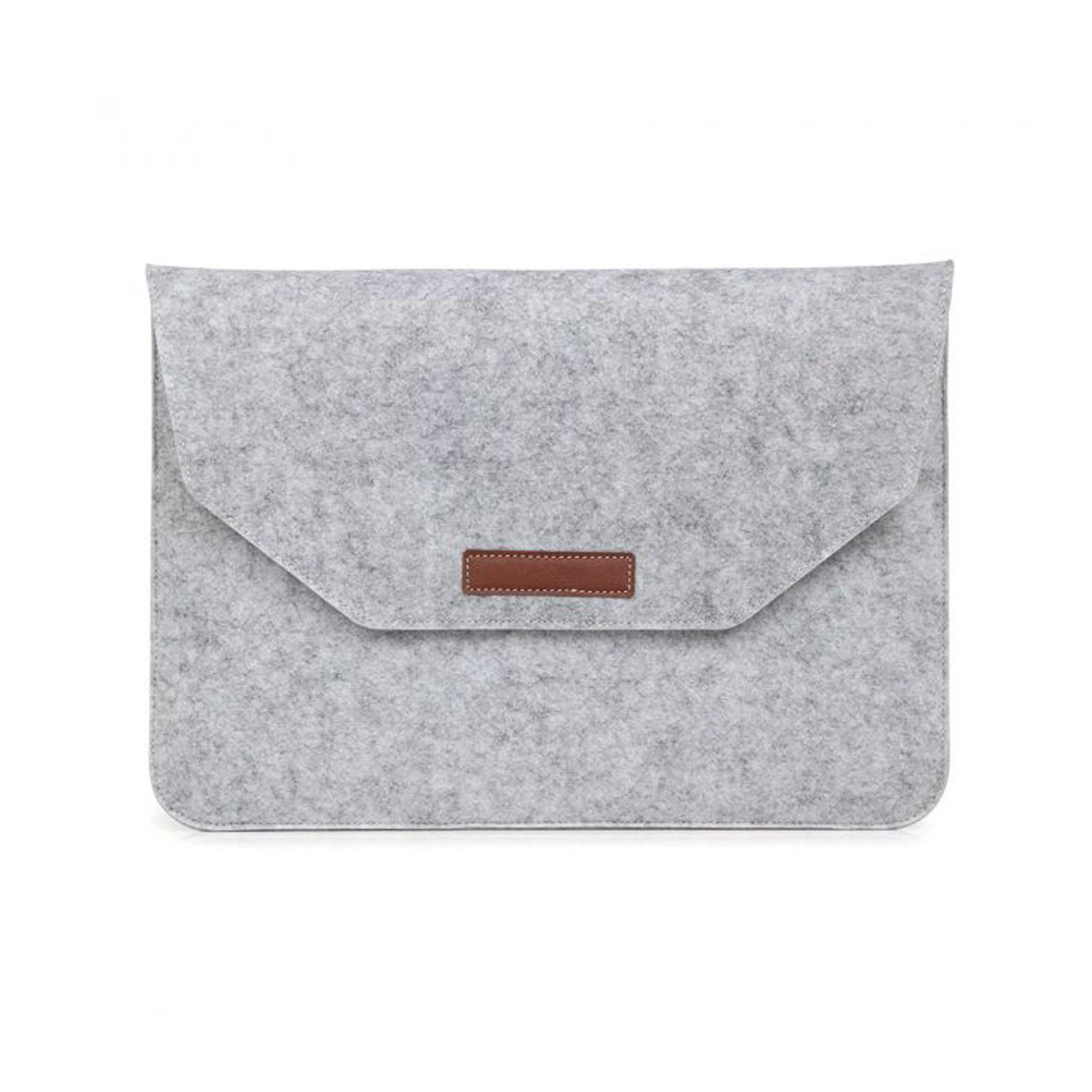 Чехол-конверт из войлока Voground для MacBook 15" - Silver