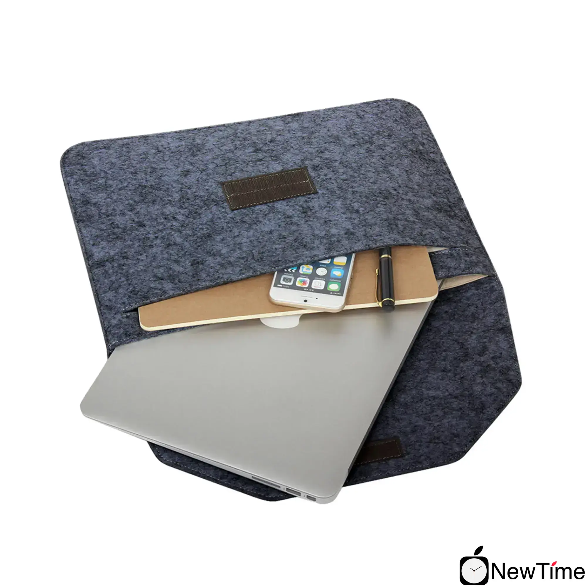 Чохол-конверт з повсті Voground Dark Grey для MacBook Pro 13" 2016 - 2020 і MacBook Air 13" 2018 - 2020