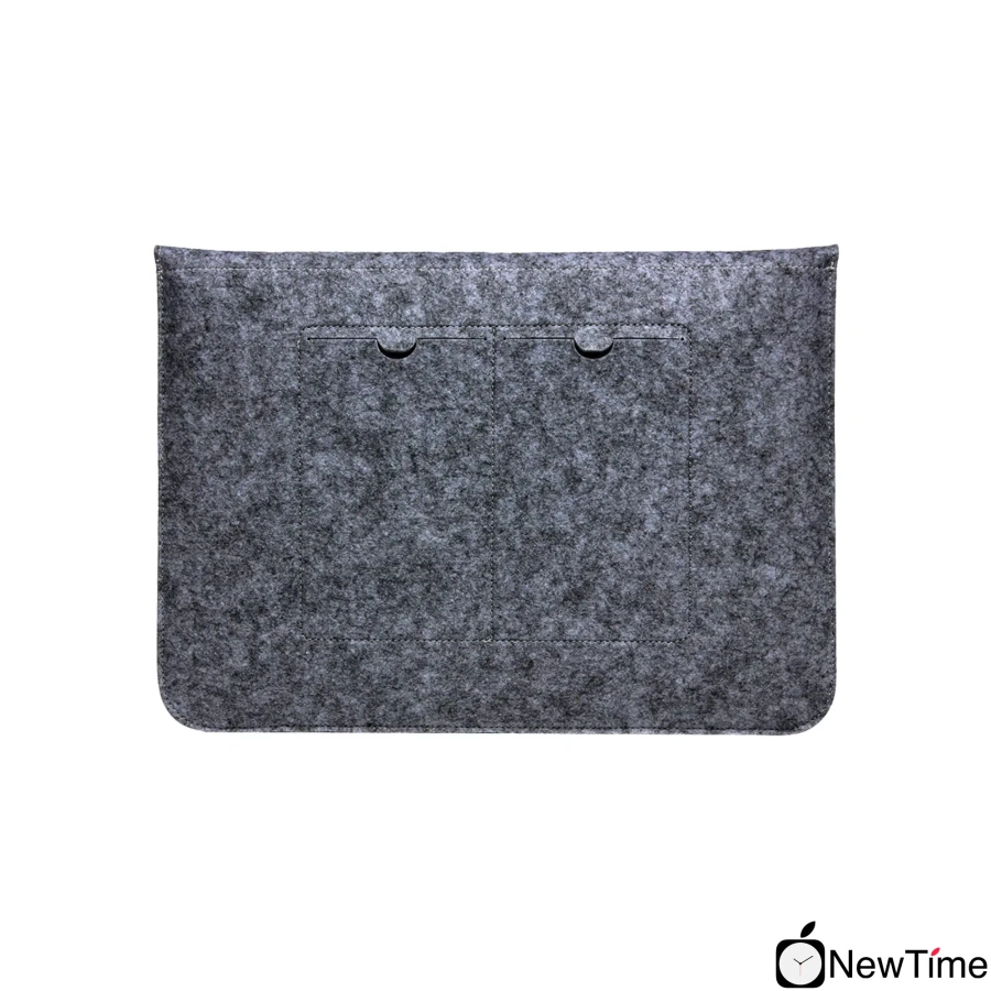 Чехол-конверт из войлока Voground Dark Grey для MacBook Pro 13" 2016 - 2020 и MacBook Air 13" 2018 - 2020