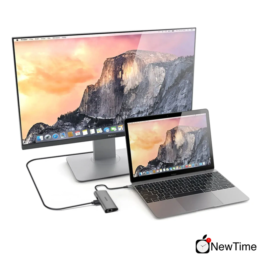 WiWU Alpha A11 11 in 1 USB-C Hub Gray