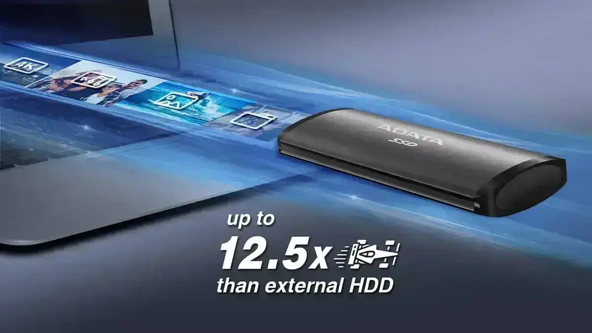 SSD накопичувач ADATA SE760 256 GB Black (ASE760-256GU32G2-CBK)