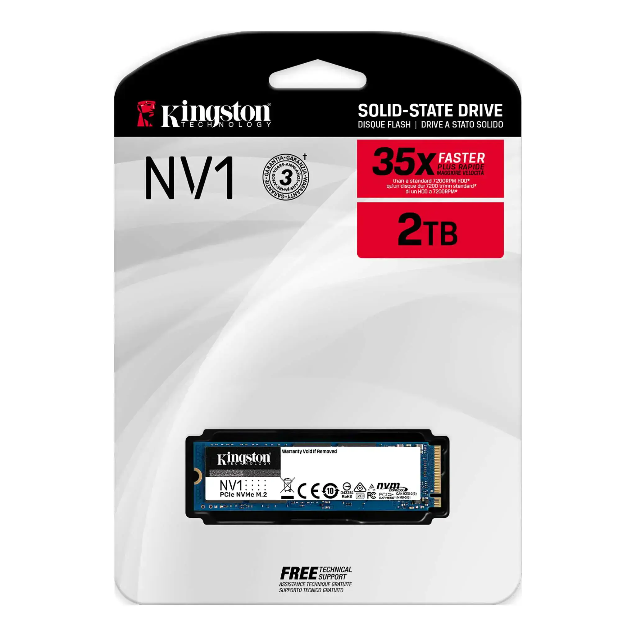 SSD накопитель Kingston NV1 2 TB (SNVS/2000G)