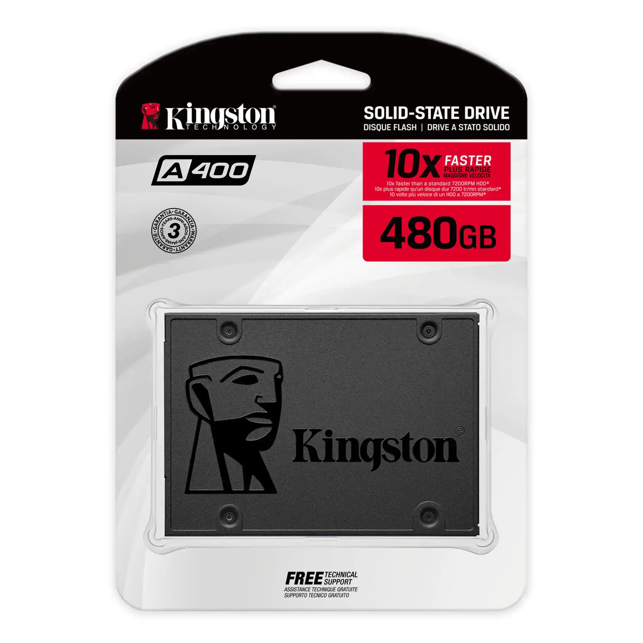 SSD накопитель Kingston SSDNow A400 480 GB (SA400S37/480G)