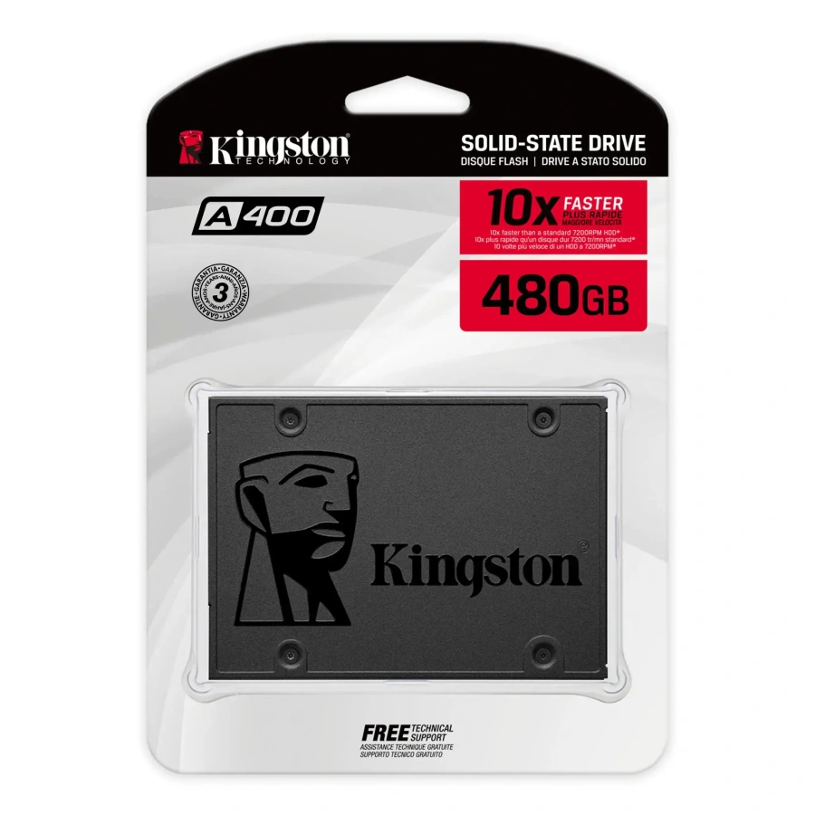SSD накопичувач Kingston SSDNow A400 480 GB (SA400S37/480G)