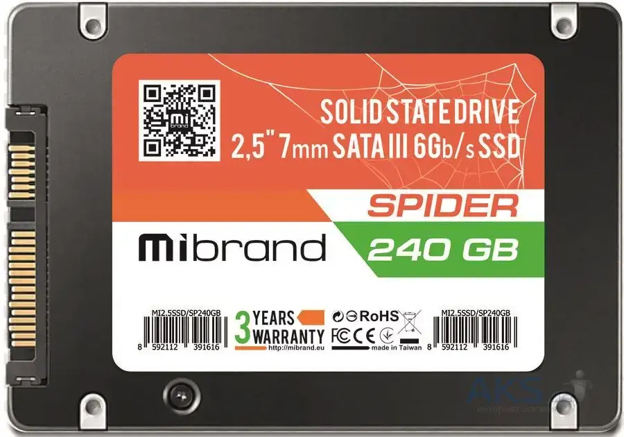 SSD накопитель Mibrand Spider 240 GB (MI2.5SSD/SP240GB)