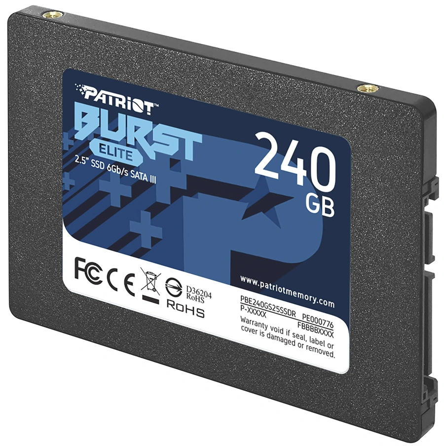 SSD накопичувач PATRIOT Burst Elite 240 GB (PBE240GS25SSDR)
