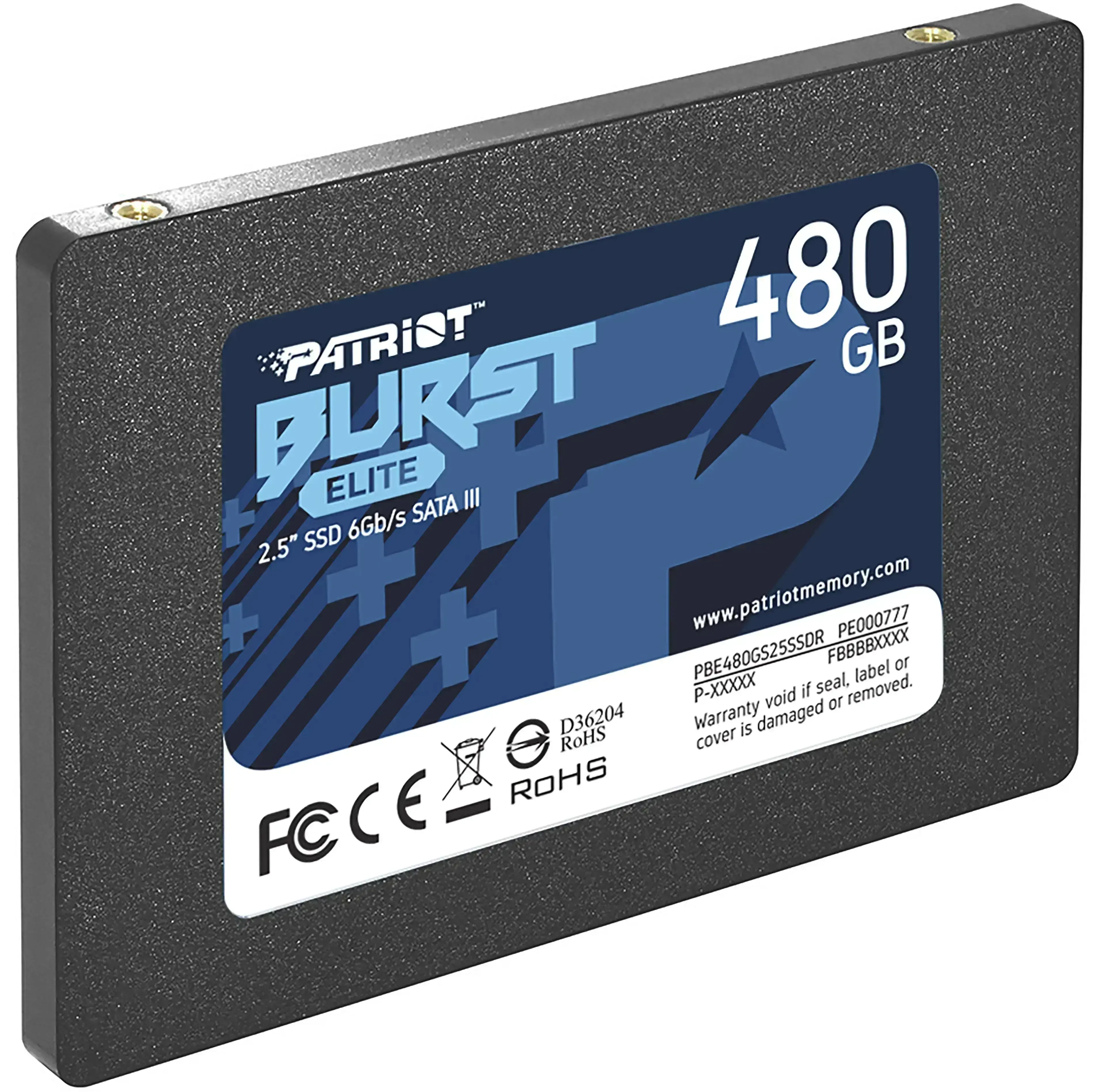 SSD накопитель PATRIOT Burst Elite 480 GB (PBE480GS25SSDR)