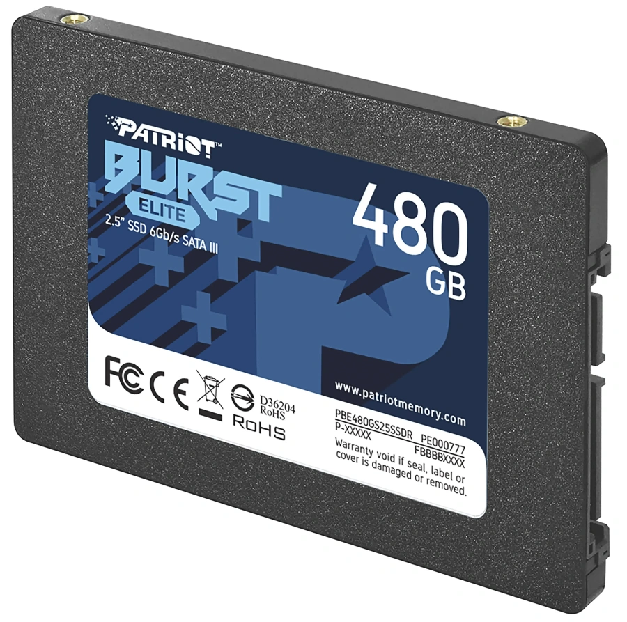 SSD накопичувач PATRIOT Burst Elite 480 GB (PBE480GS25SSDR)