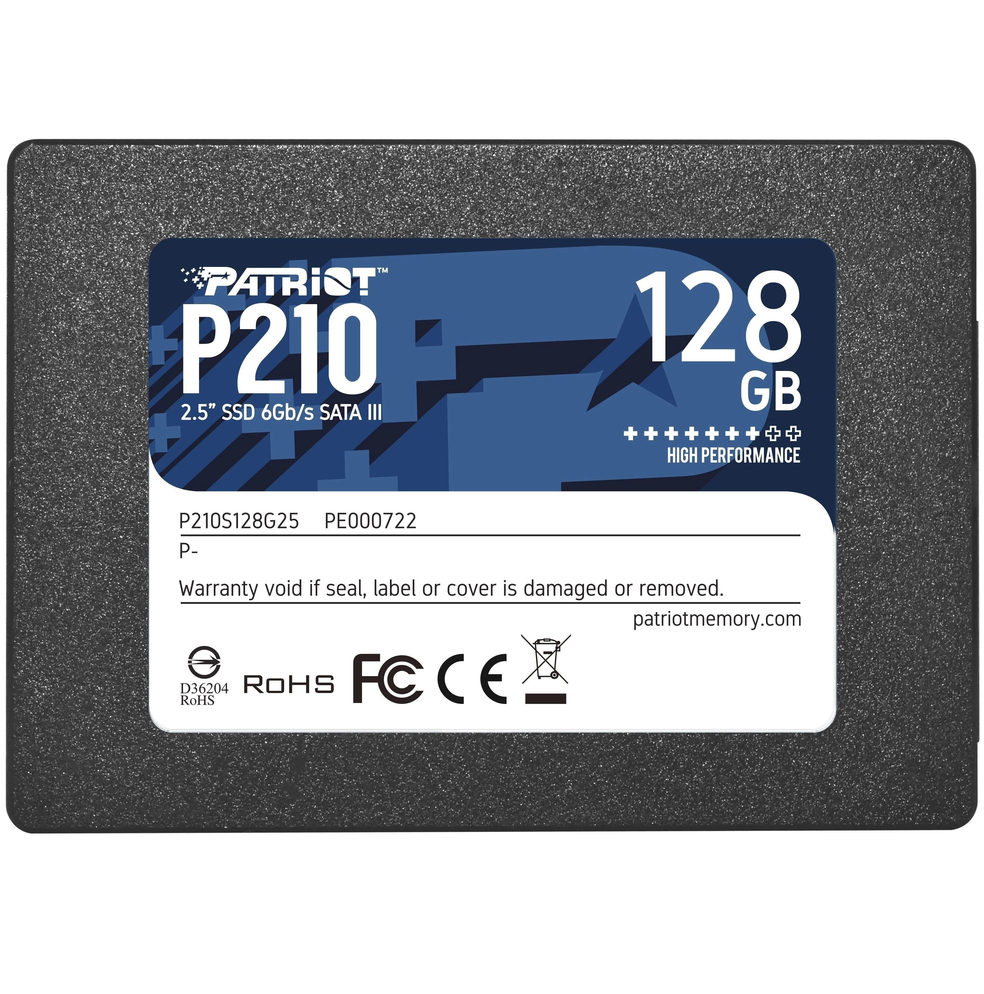 SSD накопичувач PATRIOT P210 128 GB (P210S128G25)