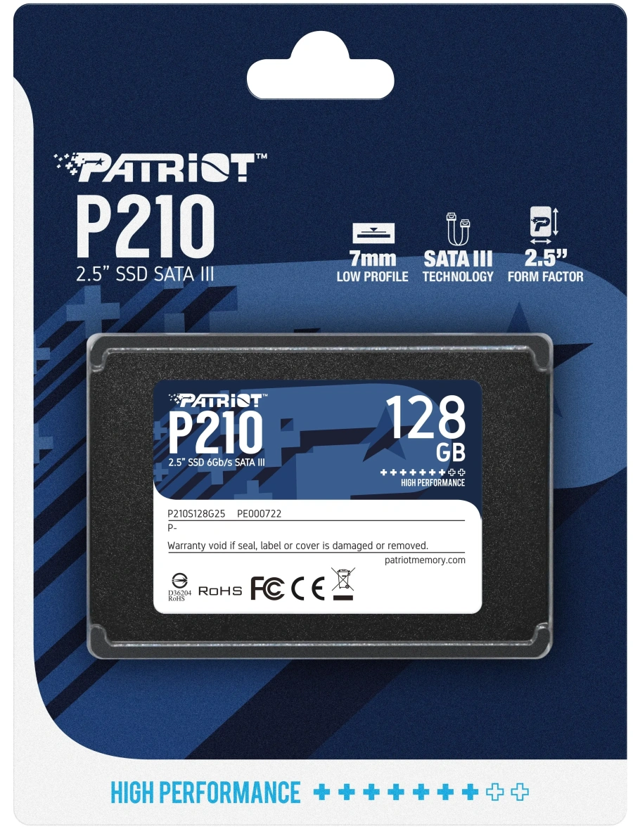 SSD накопичувач PATRIOT P210 128 GB (P210S128G25)