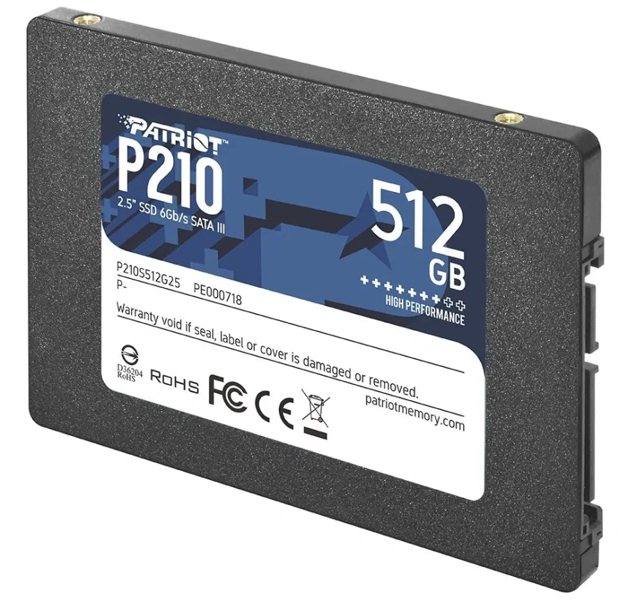 SSD накопичувач PATRIOT P210 512 GB (P210S512G25)