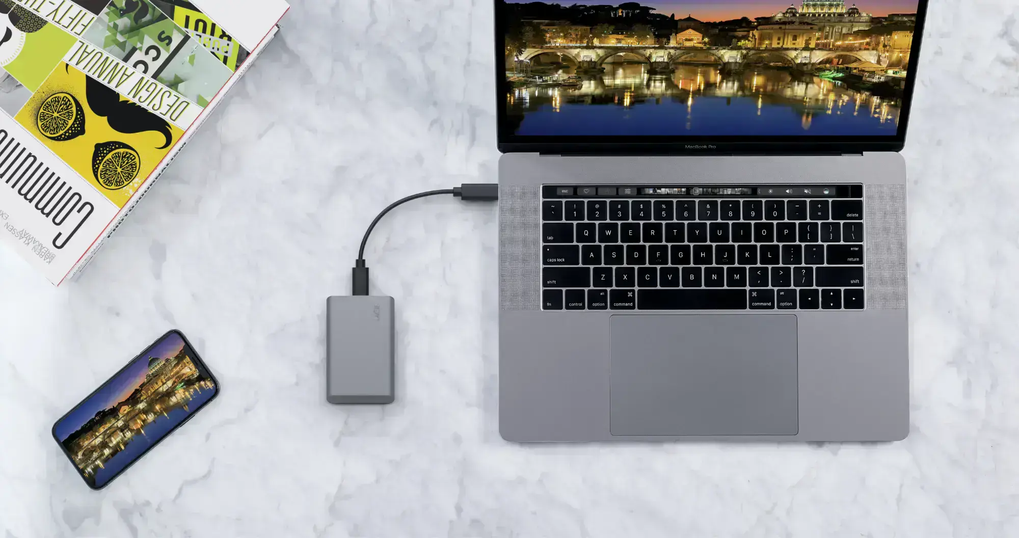SSD накопитель LaCie 2TB Mobile SSD Secure USB-C Drive (STKH2000800)