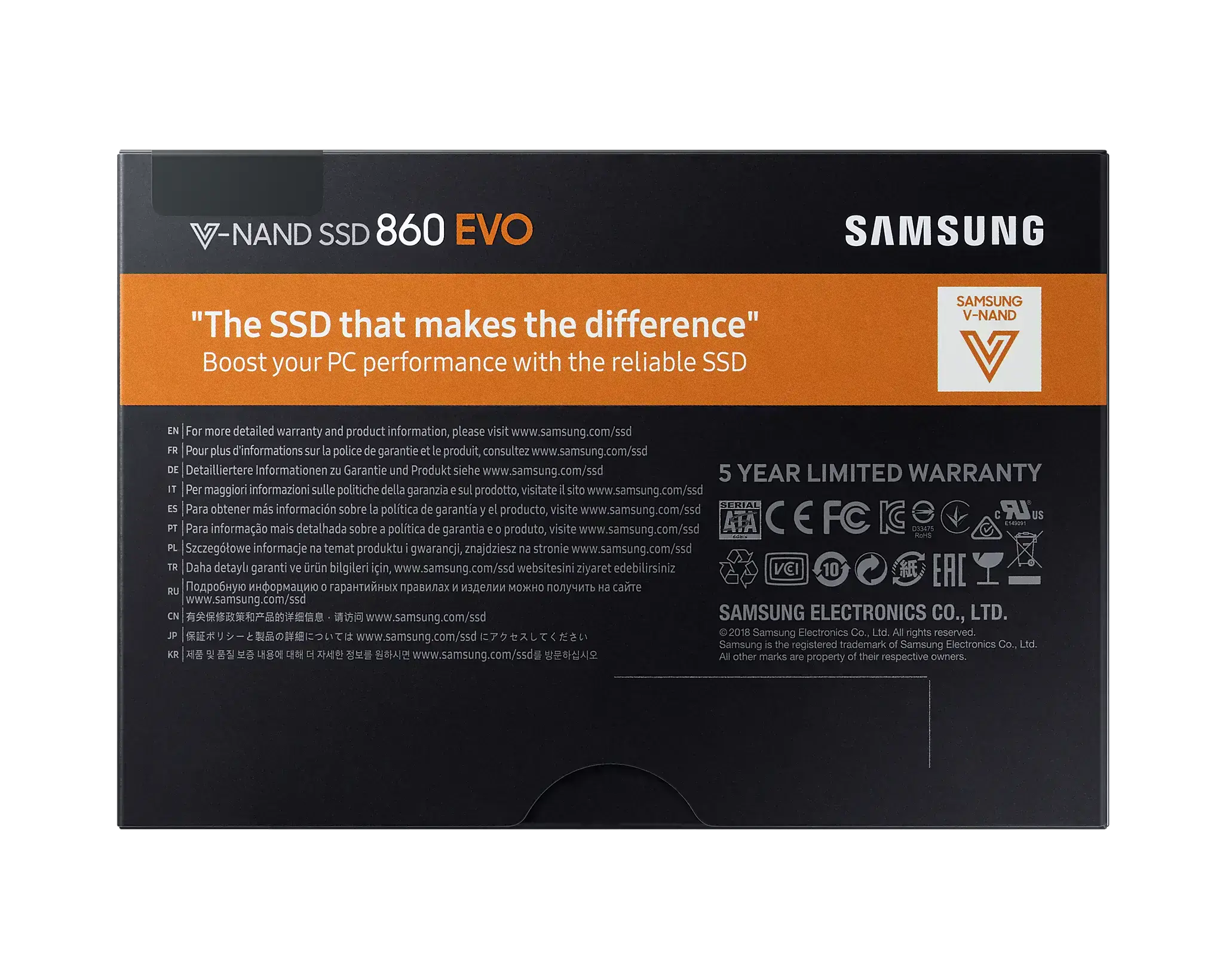 SSD накопитель Samsung 860 EVO 2.5 500 GB (MZ-76E500BW)