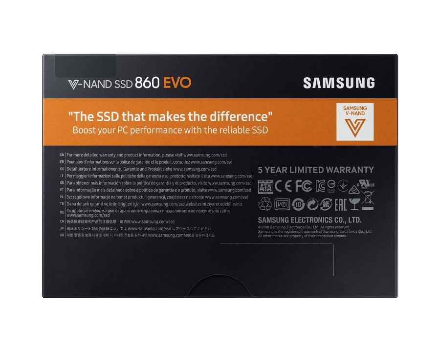 SSD накопичувач Samsung 860 EVO 2.5 500 GB (MZ-76E500BW)