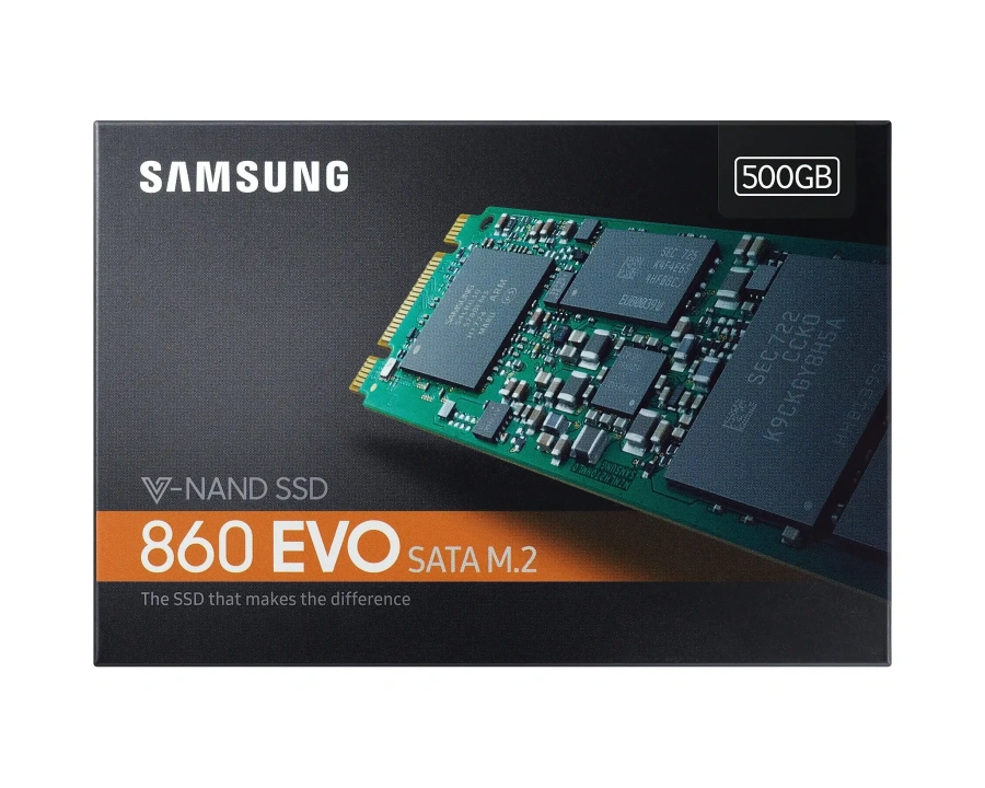 SSD накопитель Samsung 860 EVO SATA III M2 500GB (MZ-N6E500BW)