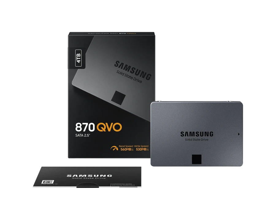 SSD накопитель Samsung 870 QVO 4 TB (MZ-77Q4T0BW)