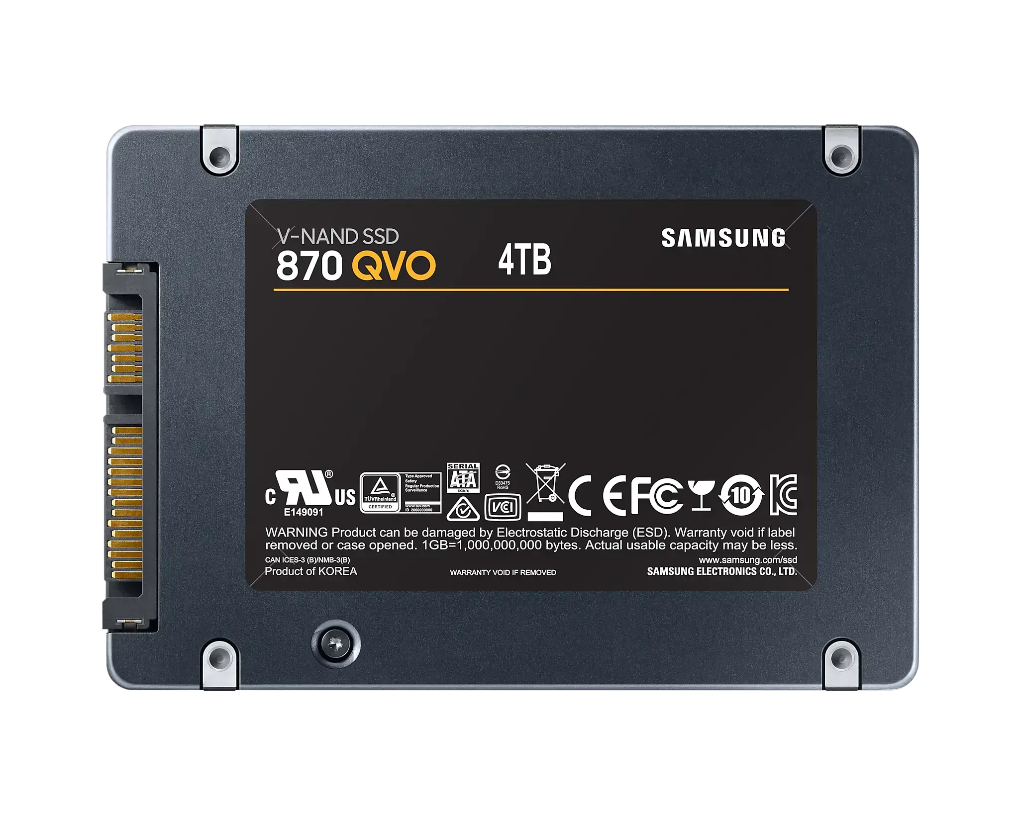 SSD накопичувач Samsung 870 QVO 4 TB (MZ-77Q4T0BW)