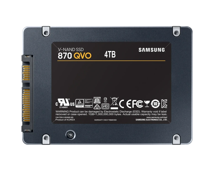 SSD накопитель Samsung 870 QVO 4 TB (MZ-77Q4T0BW)