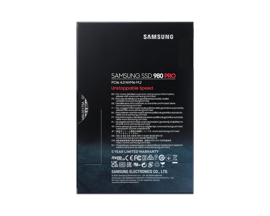 SSD накопитель Samsung 980 PRO 250 GB (MZ-V8P250BW)